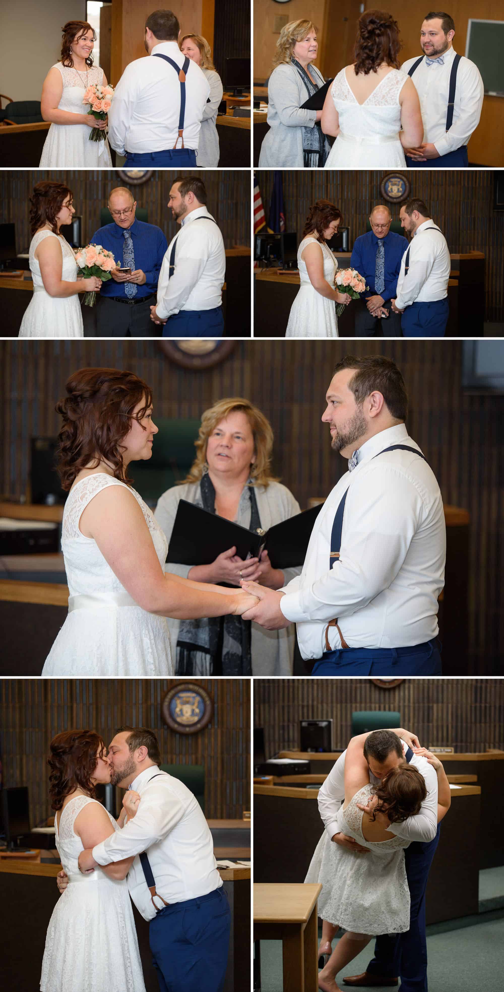 Wedding Ceremony at Marquette County Courthouse