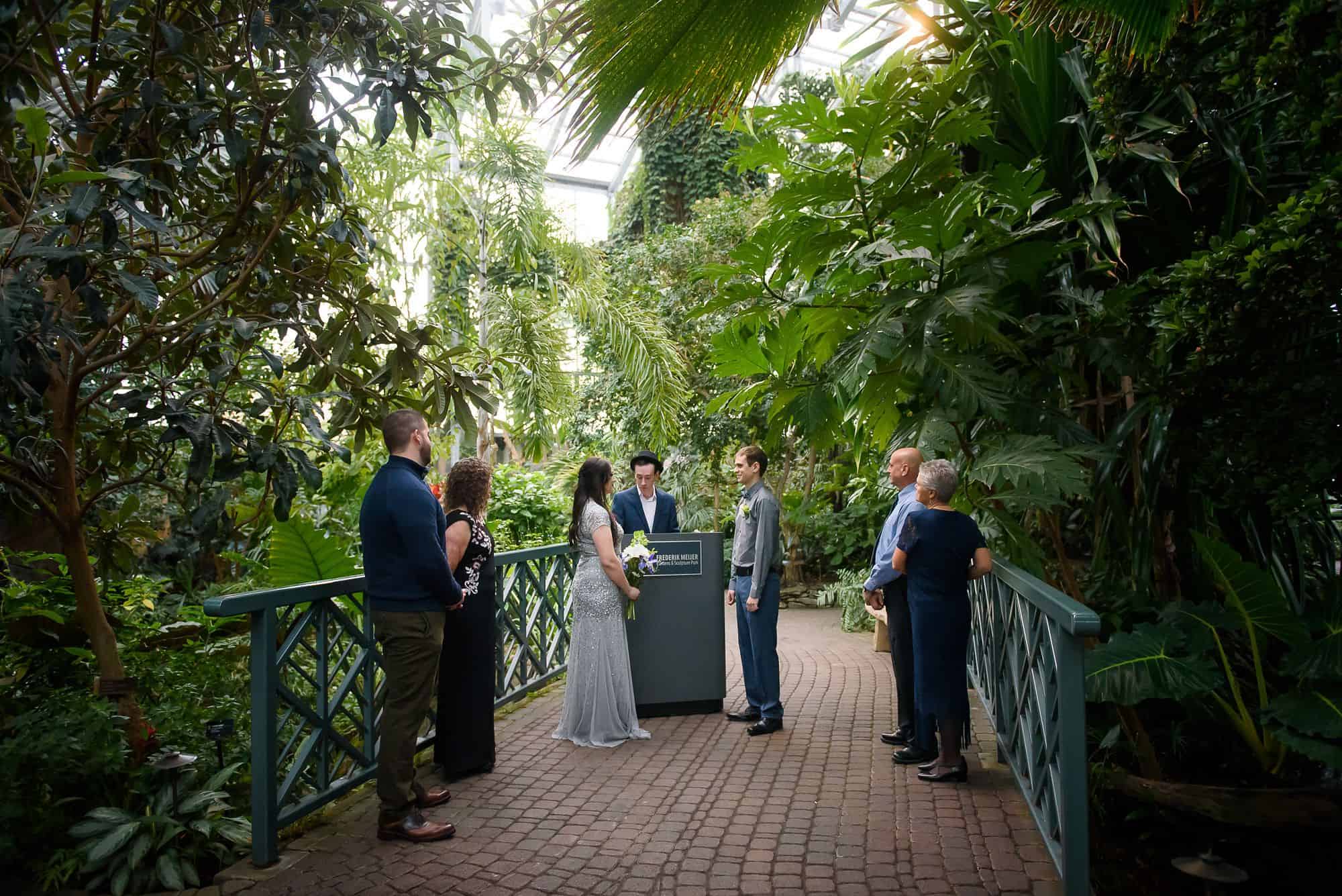Meijer Gardens Tropical Conservatory Wedding